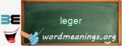 WordMeaning blackboard for leger